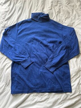 Men's Royal Blue Long Sleeve Turtleneck Tee